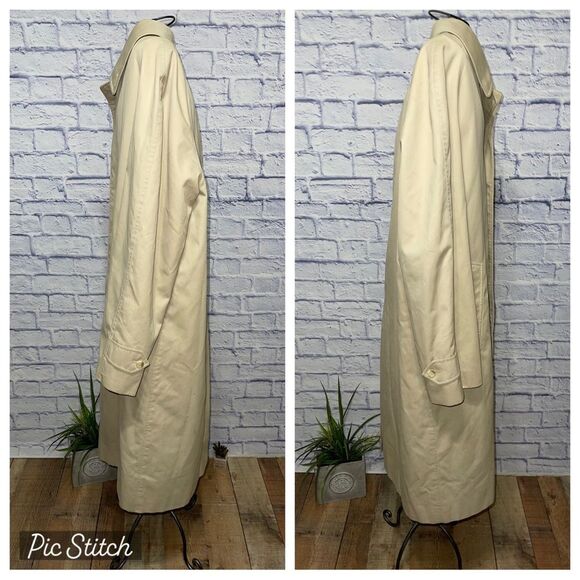 Vintage Burberrys London khaki trench coat size 50 regular - Picture 8 of 14